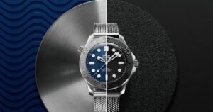 Omega Seamaster Diver 300M James Bond and Spectre watches on mesh bracelets