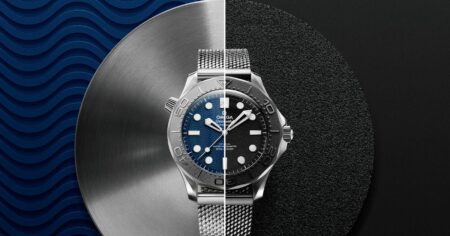 Omega Seamaster Diver 300M James Bond and Spectre watches on mesh bracelets