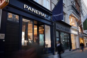 Panerai watches displayed during an OT Club evening at the New Bond Street boutique