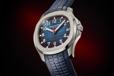 Patek Philippe Aquanaut 5167A-014 Milano 2026 with gradient blue dial and midnight blue strap