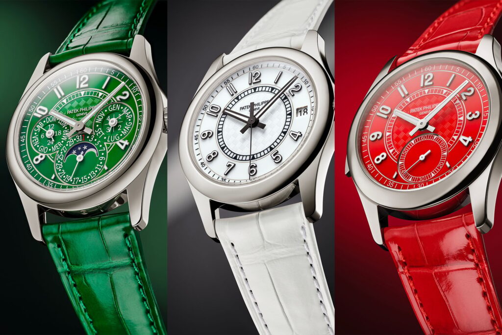Patek Philippe Dresses Three Calatravas in Italian Colours for Milan 2026 Three Patek Philippe Calatrava Milan 2026 limited editions in red, green and white