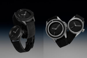 Unimatic ICON Limited Edition titanium watches with black minimalist dials