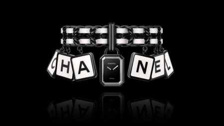 Chanel Première Coco Game limited edition watch with black dial and dangling CHANEL letter charms