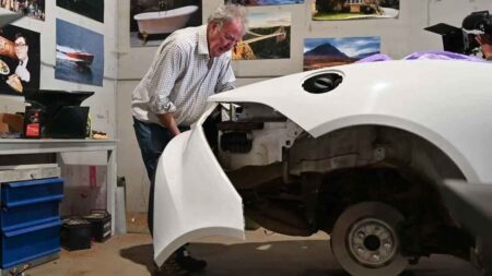 Jeremy Clarkson Is Turning a Jaguar F-Type Into a Farm-Grown Car Jeremy Clarkson Jaguar F-Type farm-grown car special
