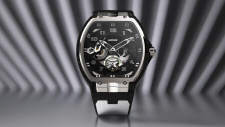 Lorige BL-Endurance Evolution Competition watch with Carbon Carbon tonneau case and gradient sapphire dial