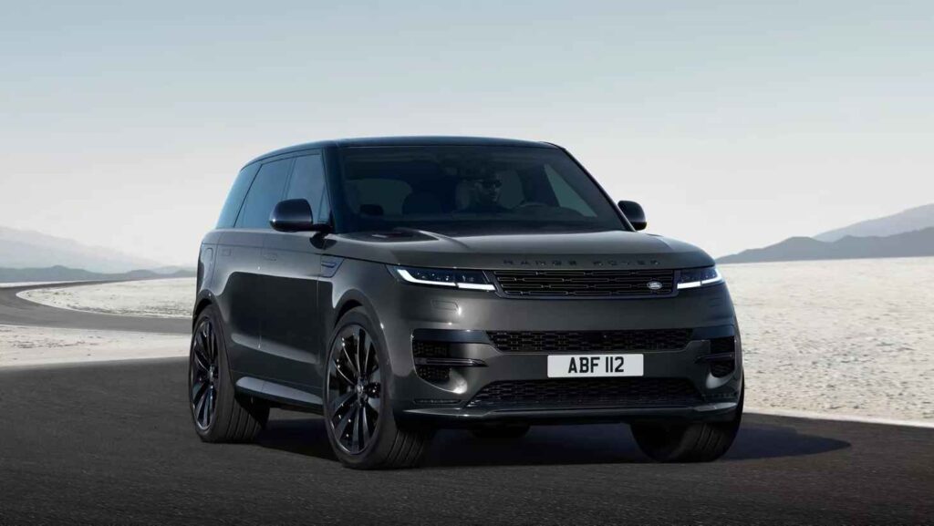 2026 Range Rover Sport driving on a road