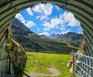 Summer mountain view on the Three Lakes Circuit above Kühtai in Tyrol, Austria