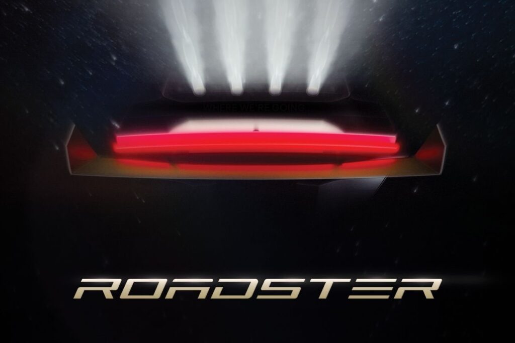 Tesla Roadster Reveal Set for October 15 as Long-Delayed EV Supercar Nears Its Next Chapter Tesla Roadster next-generation electric sports car teaser concept