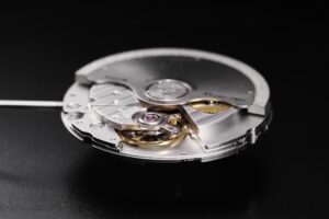 Miyota mechanical watch movement components in a refined Japanese manufacturing setting
