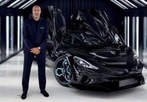 Rimac Nevera R electric hypercar at a factory handover