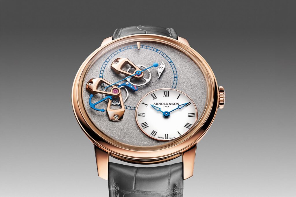 Arnold & Son DSTB Stop-Seconds watch with dial-side true-beat mechanism