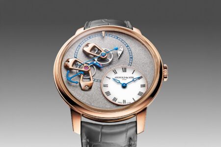 Arnold & Son DSTB Stop-Seconds watch with dial-side true-beat mechanism