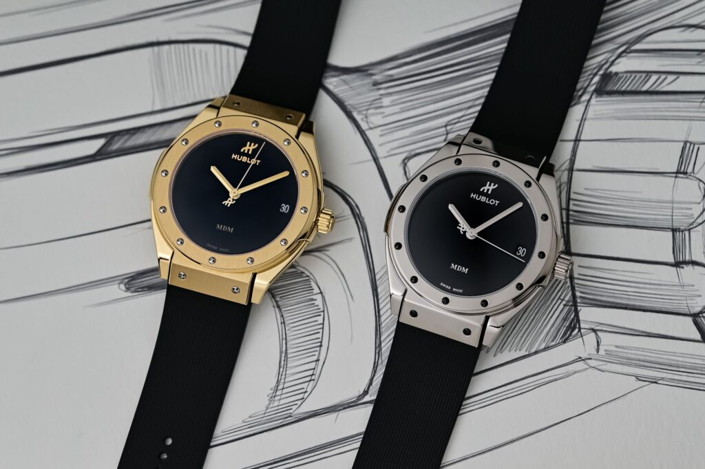 Hublot Classic Fusion Tributo Reconnects Gold and Rubber With the Original Hublot Idea Hublot Classic Fusion Tributo in gold with black rubber strap and black dial
