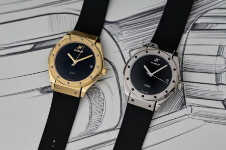 Hublot Classic Fusion Tributo Reconnects Gold and Rubber With the Original Hublot Idea Hublot Classic Fusion Tributo in gold with black rubber strap and black dial