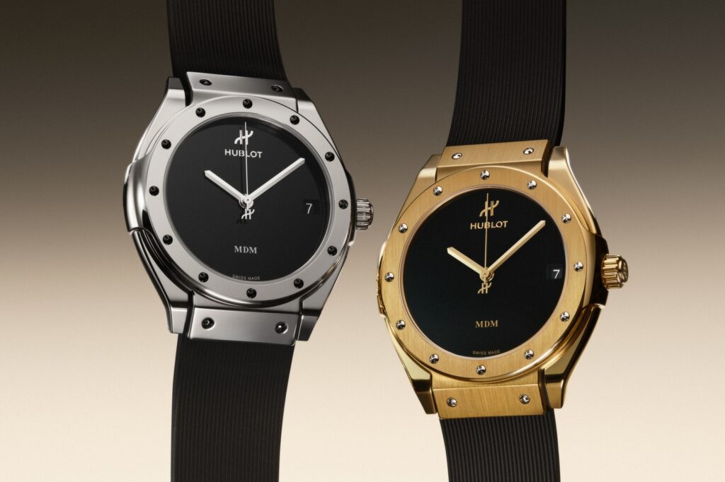 Hublot Classic Fusion Tributo Revisits the Gold and Rubber Watch That Started It All Hublot Classic Fusion Tributo watch in gold with a black dial and rubber strap