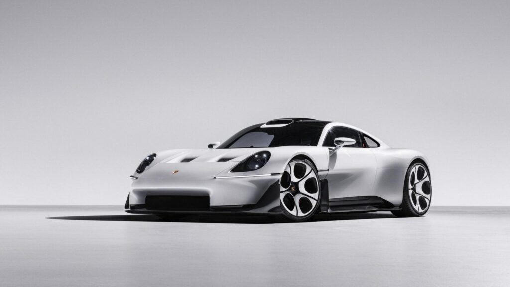 Porsche Mission S Concept Points to a New Flagship Beyond the 911 Porsche Mission S Concept mid-engine supercar study with circular headlamps and wide fenders