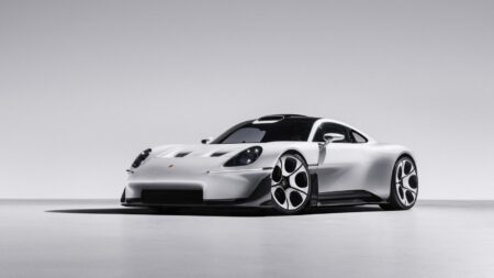 Porsche Mission S Concept Points to a New Flagship Beyond the 911 Porsche Mission S Concept mid-engine supercar study with circular headlamps and wide fenders