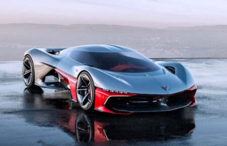 GM Says an Electric Corvette Is Still Coming, Just Not Yet Chevrolet Corvette on a road at dusk representing the model’s future direction