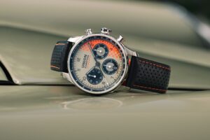 Union Glashütte Belisar Chronograph Speedster 2026 with beige dial and black sub-dials