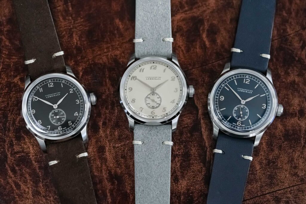 Lebois & Co Heritage Small Seconds watches in three dial versions