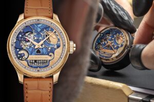Chopard L.U.C Full Strike Día de los Muertos Edition 13 with calavera marquetry dial