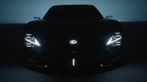 All-electric Lexus LFA Concept making its Australian debut at the Melbourne Cup Carnival