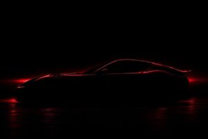 Teaser silhouette of the Novitec Ferrari 12Cilindri N-Largo with widebody arches and carbon fibre rear details