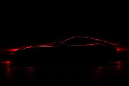 Teaser silhouette of the Novitec Ferrari 12Cilindri N-Largo with widebody arches and carbon fibre rear details