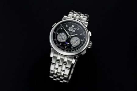 A. Lange & Söhne Datograph Perpetual limited edition in platinum with black dial and platinum bracelet