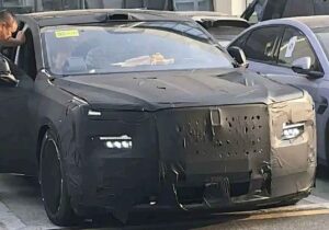 Camouflaged BYD Yangwang flagship sedan prototype testing in the UAE
