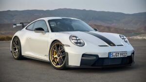 Porsche 911 sports car on a clean studio-style background