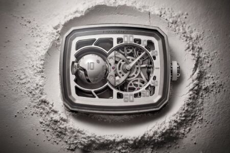 Hautlence Turns the Sphere Series 5 White for Mexico City Hautlence Sphere Series 5 white jumping hour watch