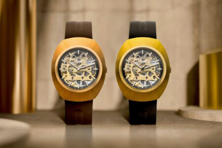 Rado Gives the DiaStar Original Skeleton an Autumn Gold Treatment Rado DiaStar Original Skeleton in warm gold tones with skeleton dial and brown rubber strap