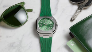 Bell & Ross BR-05 GMT Green Steel watch with green dial