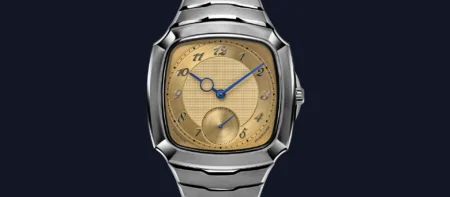 PS Horology Tsuba En brings Japanese restraint to an ultra-thin Swiss calibre PS Horology Tsuba En watch with tsuba-inspired steel case and gold guilloché dial