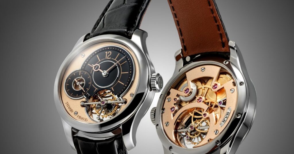 Sylvain Pinaud 30s Tourbillon with asymmetric dial and visible 30-second tourbillon