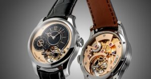 Sylvain Pinaud 30s Tourbillon with asymmetric dial and visible 30-second tourbillon
