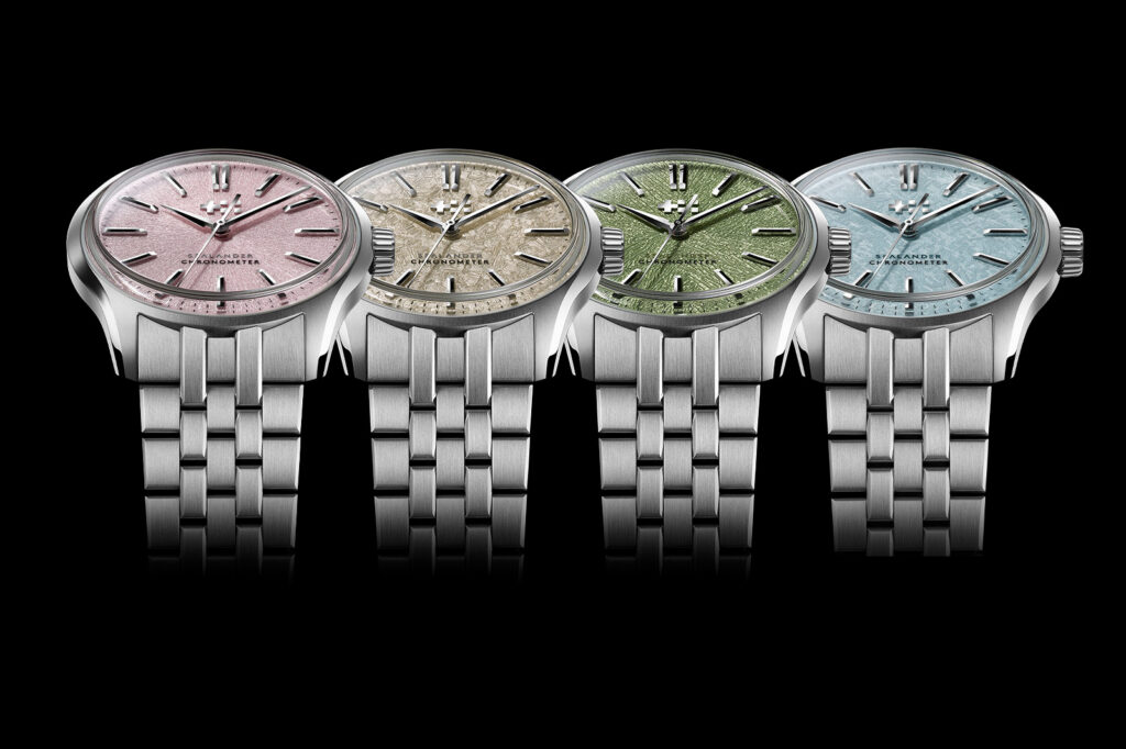 Christopher Ward Sealander Yalos watch with textured coastal-inspired dial