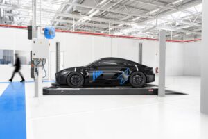 Alpine A110 successor concept imagined as a low-slung electric sports car