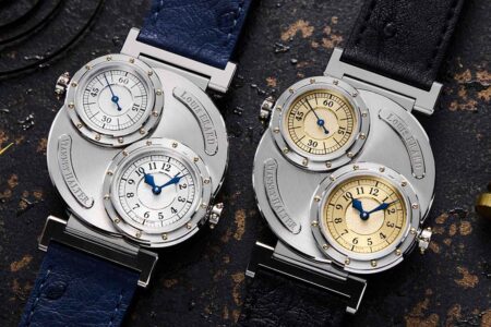 Louis Erard x Vianney Halter Futur Antérieur watch with raised porthole sub-dials