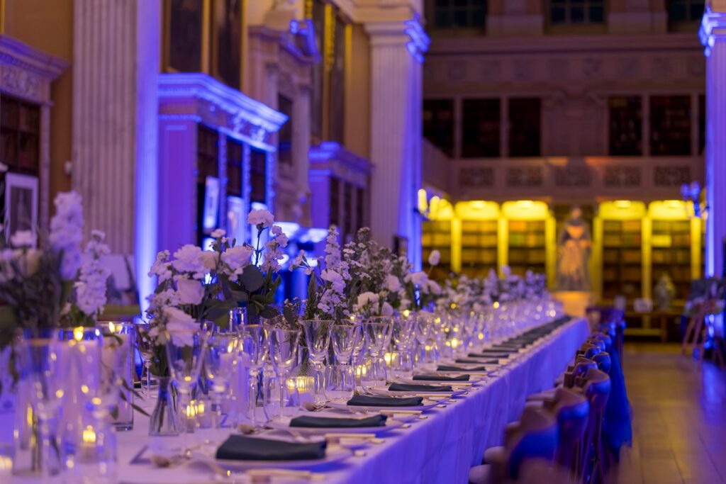 Blenheim Palace corporate dining and hospitality setting after restoration